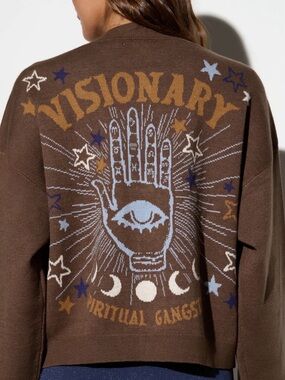 Divine Eye Delaney Cardigan: Spiritual Gangster Sweater